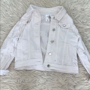 white jean jacket